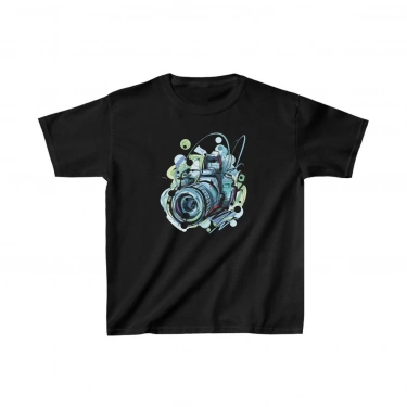 Baskılı T-Shirt - Siyah -