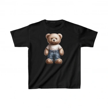 Baskılı T-Shirt - Siyah -