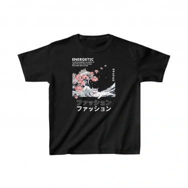 Baskılı T-Shirt - Siyah -