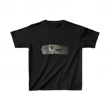 Baskılı T-Shirt - Siyah -