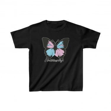 Baskılı T-Shirt - Siyah -