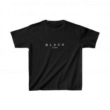 Baskılı T-Shirt - Siyah -