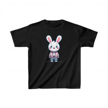 Baskılı T-Shirt - Siyah -