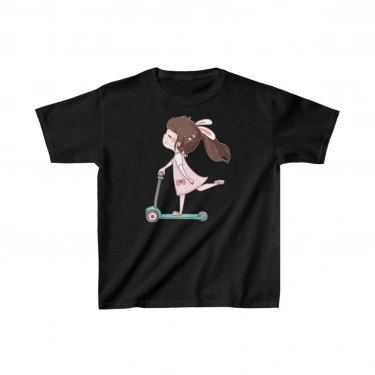 Baskılı T-Shirt - Siyah -