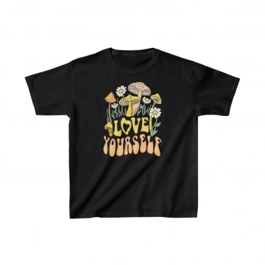 Baskılı T-Shirt - Siyah -