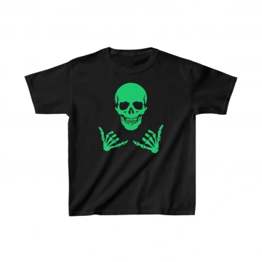 Baskılı T-Shirt - Siyah -