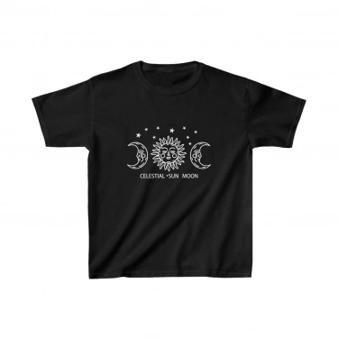 Baskılı T-Shirt - Siyah -