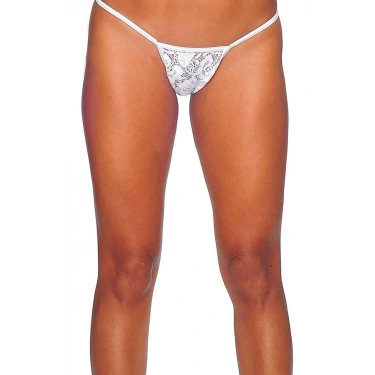 Beyaz Dantelli Tanga 1165