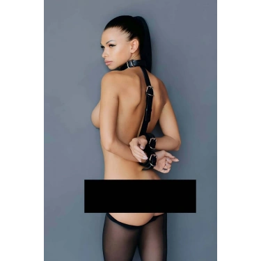 Bilekleri Bağlamalı Seksi Tasma Set - 327
