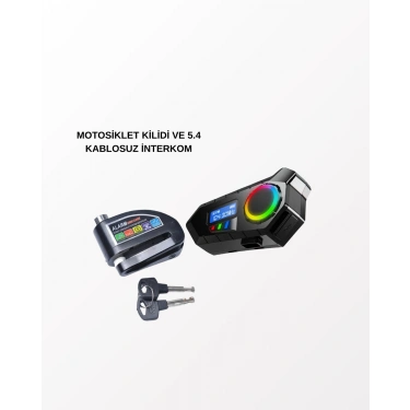 Bluetooth 5.4 Kablosuz İnterkom+ Motor Disk Kilidi
