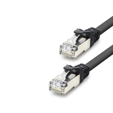 Cat7 Ethernet Patch Kablosu 10 Gbps 600 Mhz 30 Cm - Siyah HDX5088