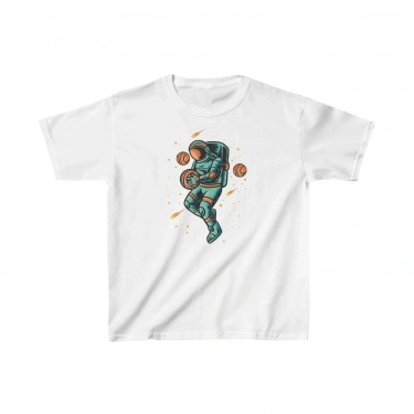 Çocuk Baskılı T-Shirt - Beyaz