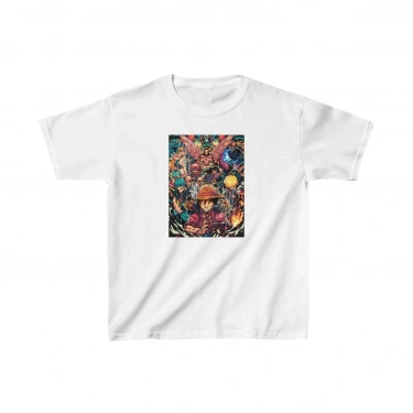 Çocuk Baskılı T-Shirt - Beyaz