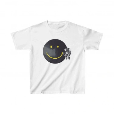 Çocuk Baskılı T-Shirt - Beyaz