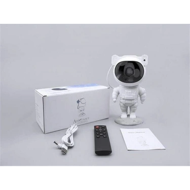 Çocuklara Özel Projeksiyon Astronot Lamba Speaker Sevimli
