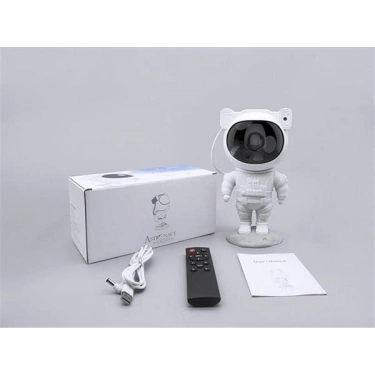 Çocuklara Özel Projeksiyon Astronot Lamba Speaker Sevimli