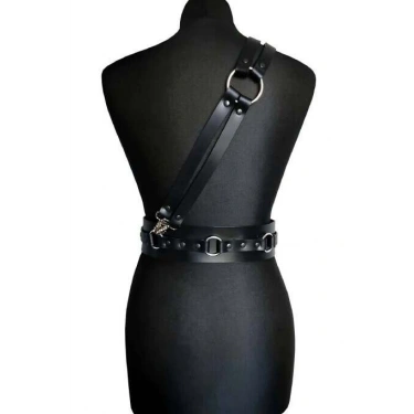 Deri Omuzdan Bağlamalı Bel Kemer  Harness  - 915