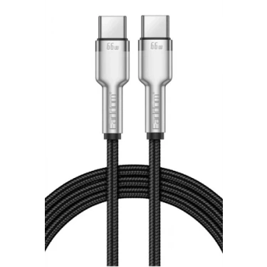 Earldom EC-PD01C 1M 66W Type-C to Type-C PD Hızlı Şarj Kablosu - Siyah