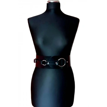 Elbise Üzerine Şık Deri Korse Harness - 920