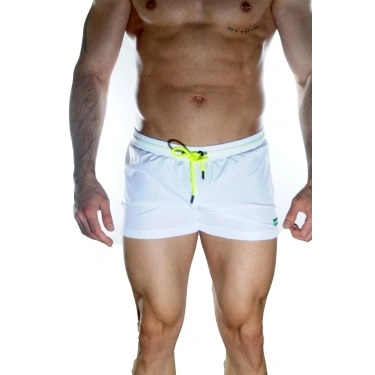 Erkek Beyaz Mini Mayo Short