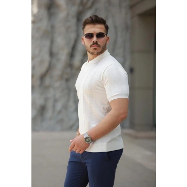 Erkek Hemşire Yaka Kısa Kollu Tişört