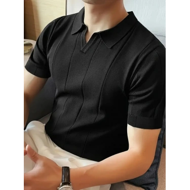 Erkek Kısa Kollu Polo Yakalı Triko Tshirt