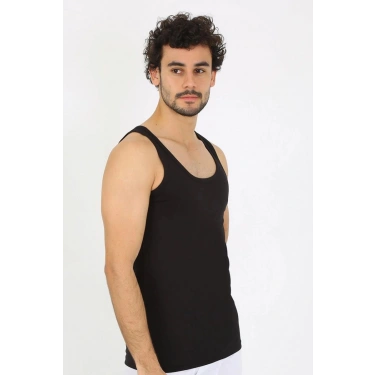 Erkek Penye Siyah Atlet