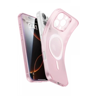 ESR Apple iPhone 16 Pro Max Zero Clear Magsafe Kapak - Pembe