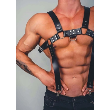 Fantazi Erkek  Giyim Deri Harness - m23