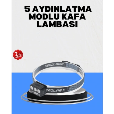 Gece Koşusu İçin LED Kafa Lambası El Sensörlü