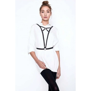 Göğüs Üstü Çapraz Detaylı Şık Harness - 156