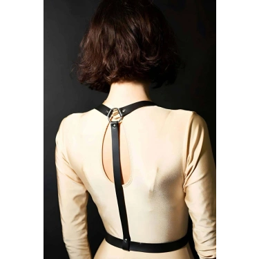 Göğüs Üzeri Deri Kemer, Şık Deri Harness Aksesuar - 599