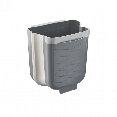 GRİ KATLANABİLİR MUTFAK ÇÖP KOVASI 6LT (4887)