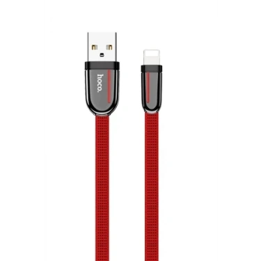 Hoco. U74 USB to Lightning Şarj Data Kablosu - Kırmızı