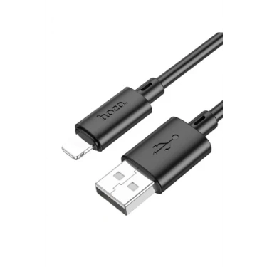 Hoco. X88 1M USB to Lightning Şarj Data Kablosu - Siyah