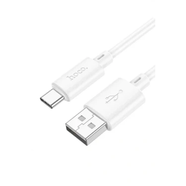 Hoco. X88 1M USB to Type-C Şarj Data Kablosu - Beyaz