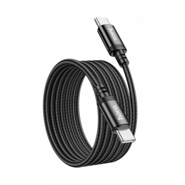 Hoco X89 Wind 2M 60W Type-C to Type-C Hızlı Şarj Data Kablosu - Siyah