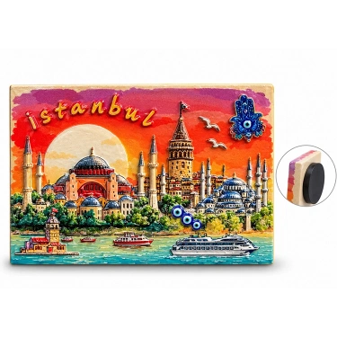 İstanbul Temalı Polyester Magnet