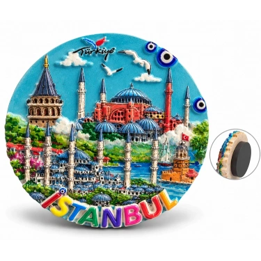 İstanbul Temalı Polyester Magnet