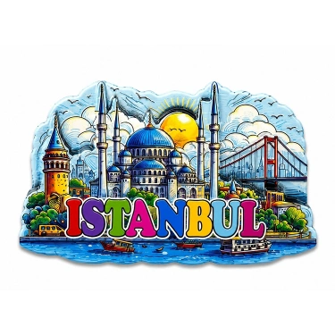 İstanbul Temalı Silikon Buzdolapı Süsü Magnet