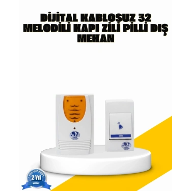 Kablosuz Kapı Zili Kolay Kurulumlu Modern Kullanım