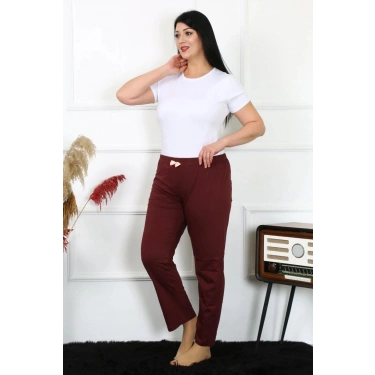 Kadın Pamuklu Büyük Beden Alt Pijama