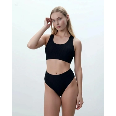 Kadın Transparan Dantel İşlemeli Göğüs Dekolteli Body