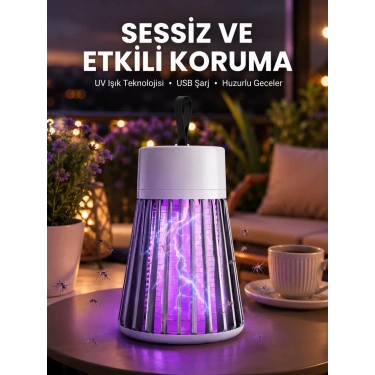 Kamp Ve Bahçe İçin Şarjlı Böcek Kovucu Lamba