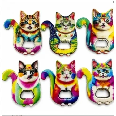 Kedi Tasarımı İstanbul Temalı Buzdolapı Süsü Magnet