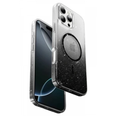 Keephone Apple iPhone 16 Pro Max Lillian Simli Magsafe Kılıf - Siyah