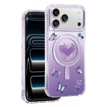 Keephone Apple iPhone 18 Pro/17 Pro Peachy Magsafe Kapak - Mor