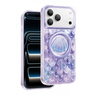 Keephone Apple iPhone 18 Pro Max/17 Pro Max Iceland Simli Magsafe Kapak - Mor