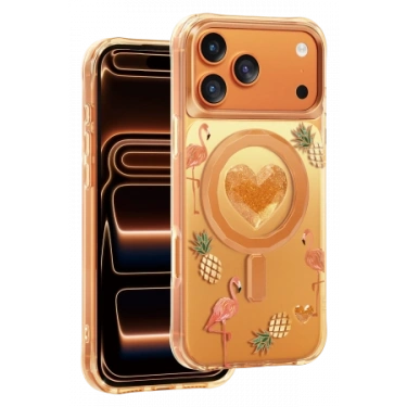 Keephone Apple iPhone 18 Pro Max/17 Pro Max Peachy Magsafe Kapak - Turuncu