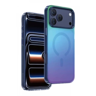 Keephone Apple iPhone 18 Pro Max/17 Pro Max Rainbow Magsafe Kapak - Mavi